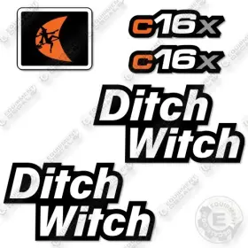 C16X 3M Ditch Witch Decal Trencher Kit