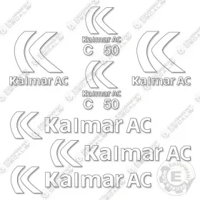 Aftermarket C50bxh Fits Kalmar Decal Kit Forklift - 7 Year Outdoor 3m Vinyl