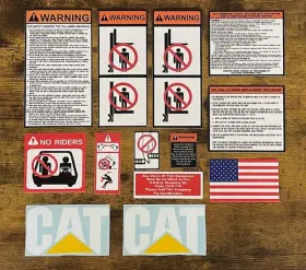 Aftermarket C6000 Forklift Safety Decal Set Osha Warning Labels Industrial Equipment Stickers Aftermarket C6000 Forklift Safety Decal Set Osha Warning Labels Industrial Equipment Stickers