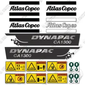 Aftermarket Ca1300 Fits Dynapac Decal Kit Roller - 7 Year Outdoor 3m Vinyl Aftermarket Ca1300 Fits Dynapac Decal Kit Roller - 7 Year Outdoor 3m Vinyl