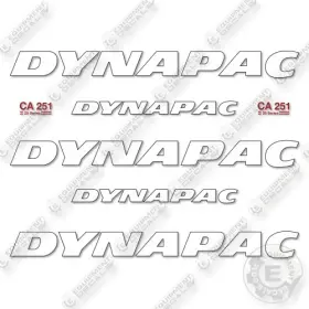 Aftermarket Ca251 Fits Dynapac 25 Series Decal Kit Smooth Drum Compactor - 7 Year 3m Vinyl
