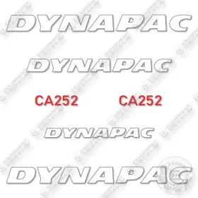 Aftermarket Ca252 Fits Dynapac Decal Kit Drum Roller -7 Year Outdoor 3m Vinyl
