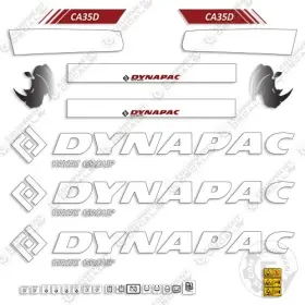 Aftermarket Ca35d Fits Dynapac Decal Kit Roller - 7 Year Outdoor 3m Vinyl Compactor Decals