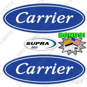 Aftermarket Car-sup-860 Fits Carrier Supra 860 Decal Kit Refrigeration Unit 7yr 3m Outdoor Vinyl Bonus