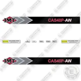 Aftermarket Cas40p Fits Imt Cas40p-aw Reflective Decal Kit Air Compressor- 7 Year Outdoor 3m Vinyl