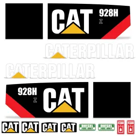 Aftermarket Cat-928h-z Decal Kit Fits Cat 928h Z Front Wheel Loader Equipment Sticker 7y Uv Made In Usa