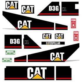 Aftermarket Cat-d3g-xl Decal Kit Fits Cat D3g-xl Crawler Dozer Series 4 Complete D3-g 7yr Sticker Usa Aftermarket Cat-d3g-xl Decal Kit Fits Cat D3g-xl Crawler Dozer Series 4 Complete D3-g 7yr Sticker Usa