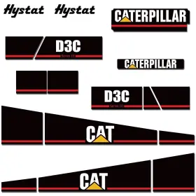 Aftermarket Cat-dc3 Complete Decal Kit Fits Cat Dc3 Crawler Dozer Series 3 Complete 7yr Sticker Wrap Usa Made Aftermarket Cat-dc3 Complete Decal Kit Fits Cat Dc3 Crawler Dozer Series 3 Complete 7yr Sticker Wrap Usa Made