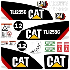 Aftermarket Cat-tl1255c Decal Kit Fits Cat Tl1255c Telescopic Forklift Complete Tl Sticker 7yr Vinyl Usa