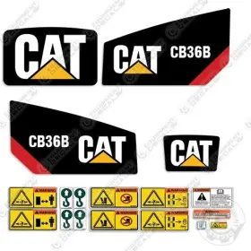 Aftermarket Cb36b Fits Caterpillar Compactor Decal Kit Roller - 7 Year Outdoor 3m Vinyl