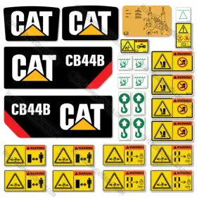 Aftermarket Cb44b Fits Caterpillar Decal Kit Roller - 7 Year Outdoor 3m Vinyl