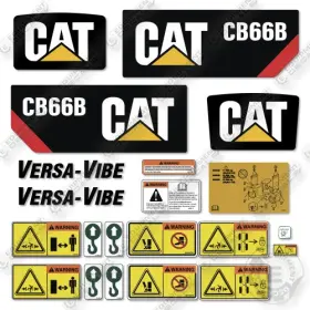 Aftermarket Cb66b Fits Caterpillar Decal Kit Roller - 7 Year Outdoor 3m Vinyl