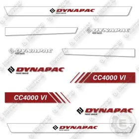 Aftermarket Cc4000vi Fits Dynapac Decal Kit Asphalt Roller- 7 Yr Outdoor 3m Vinyl