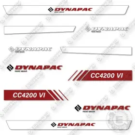 Aftermarket Cc4200vi Fits Dynapac Decal Kit Asphalt Roller- 7 Yr Outdoor 3m Vinyl