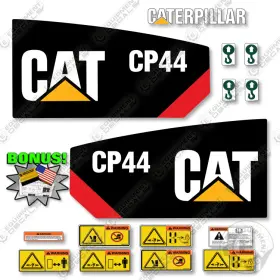 Aftermarket Cp44 Fits Caterpillar Decal Kit Roller - 7 Year Outdoor 3m Vinyl Bonus