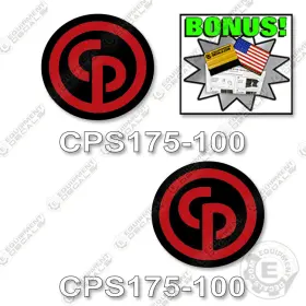 Aftermarket Cps175-100 Fits Chicago Pneumatic Decal Kit Compressor 7 Year Outdoor 3m Vinyl
