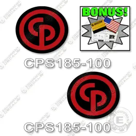 Aftermarket Cps185-100 Fits Chicago Pneumatic Decal Kit Compressor 7 Year Outdoor 3m Vinyl