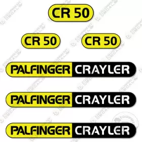 Aftermarket Cr50 Fits Palfinger Decal Kit Forklift - 7 Year Outdoor 3m Vinyl Aftermarket Cr50 Fits Palfinger Decal Kit Forklift - 7 Year Outdoor 3m Vinyl