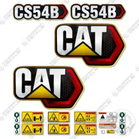 Aftermarket Cs54b Fits Caterpillar Next Gen Roller Decal Kit - 7 Year Outdoor 3m Vinyl Aftermarket Cs54b Fits Caterpillar Next Gen Roller Decal Kit - 7 Year Outdoor 3m Vinyl