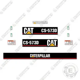 Aftermarket Cs573d Fits Caterpillar Decal Kit Roller - 7 Year Outdoor 3m Vinyl