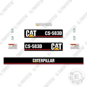 Aftermarket Cs583d Fits Caterpillar Decal Kit Roller - 7 Year Outdoor 3m Vinyl Aftermarket Cs583d Fits Caterpillar Decal Kit Roller - 7 Year Outdoor 3m Vinyl