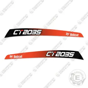 Aftermarket Ct2035 Fits Bobcat Hood Stripe Decal Kit Tractor - 7 Year Outdoor 3m Vinyl