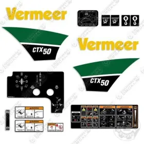 Aftermarket Ctx50 Fits Vermeer Decal Kit Mini Skid Steer - 7 Year 3m Outdoor Vinyl Ctx 50