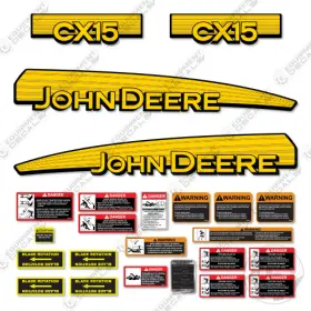Aftermarket Cx15 Fits John Deere Decal Kit Rotary Cutter - 7 Year 3m Vinyl Aftermarket Cx15 Fits John Deere Decal Kit Rotary Cutter - 7 Year 3m Vinyl