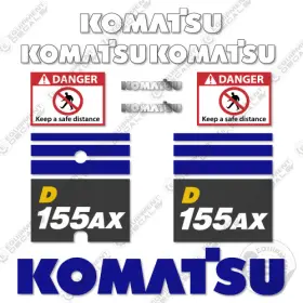 Aftermarket D155ax-7 Fits Komatsu Decal Kit Dozer - 7 Year Outdoor 3m Vinyl