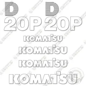 Aftermarket D20p Fits Komatsu Decal Kit Dozer Style 2 - 7 Year Outdoor 3m Vinyl