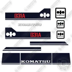 Aftermarket D31a-18 Fits Komatsu Decal Kit Tractor -7 Year Outdoor 3m Vinyl