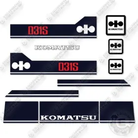 Aftermarket D31s-18 Fits Komatsu Decal Kit Tractor -7 Year Outdoor 3m Vinyl