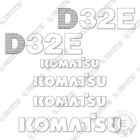 Aftermarket D32e-1 Fits Komatsu Decal Kit Dozer - 7 Year Outdoor 3m Vinyl