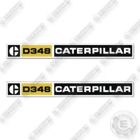 Aftermarket D348 Caterpillar Decal Kit Diesel Engine -