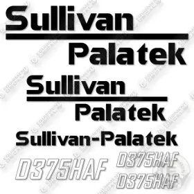 Aftermarket D375haf Fits Sullivan Palatek Decal Kit Compressor - 7 Year Outdoor 3m Vinyl