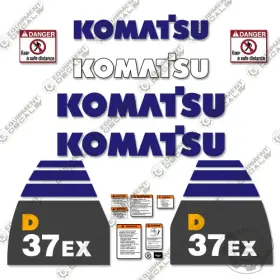 Aftermarket D37ex-22 Fits Komatsu Decal Kit Dozer - 7 Year Outdoor 3m Vinyl Aftermarket D37ex-22 Fits Komatsu Decal Kit Dozer - 7 Year Outdoor 3m Vinyl