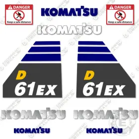 Aftermarket D61ex-24 Fits Komatsu Decal Kit Dozer - 7 Year Outdoor 3m Vinyl
