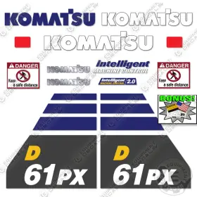 Aftermarket D61px-24 Fits Komatsu Decal Kit Dozer Sticker Replacements - 7 Year 3m Vinyl