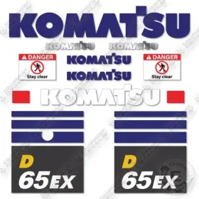 Aftermarket D65ex-18 Fits Komatsu Decal Kit Dozer- 7 Year Outdoor 3m Vinyl
