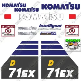 Aftermarket D71ex-24 Fits Komatsu Decal Kit Dozer - 7 Year Outdoor 3m Vinyl