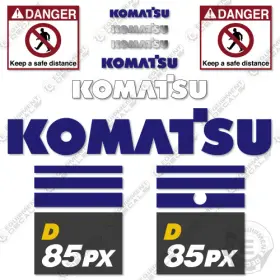 Aftermarket D85px-18 Fits Komatsu Decal Kit Dozer - 7 Year Outdoor 3m Vinyl Aftermarket D85px-18 Fits Komatsu Decal Kit Dozer - 7 Year Outdoor 3m Vinyl