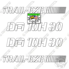 Aftermarket Da10h30 Fits Trail-eze Decal Kit Trailer - 7 Year Outdoor 3m Vinyl