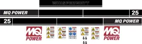 Aftermarket Dca-25 Fits Multiquip Generator Whisperwatt Decals Dca 25 Kva Replacement Sticker Set