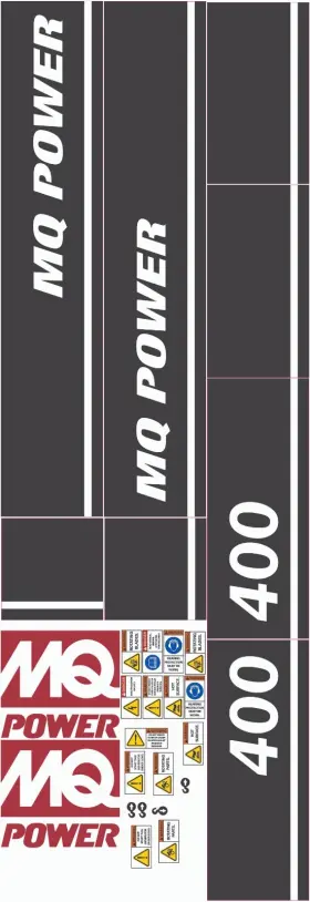 Aftermarket Dca-400 Fits Multiquip Generator Whisperwatt Decals Dca 400 Replacement Sticker Set