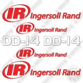 Aftermarket Dd-14 Fits Ingersoll-rand Decal Kit Compactor - 7 Year Outdoor 3m Vinyl
