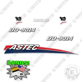 Aftermarket Dd-9014 Fits Astec Decal Kit Directional Drill - 7 Year Outdoor 3m Vinyl