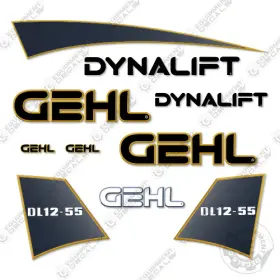 Aftermarket Dl12-55 Fits Gehl Decal Kit Telescopic Forklift - 7 Year Outdoor 3m Vinyl Aftermarket Dl12-55 Fits Gehl Decal Kit Telescopic Forklift - 7 Year Outdoor 3m Vinyl