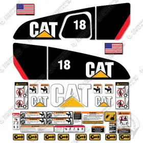 Aftermarket Dp18n Fits Caterpillar Decal Kit Forklift - 7 Year Outdoor 3m Vinyl