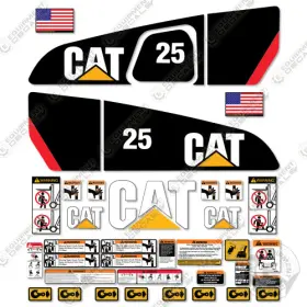 Aftermarket Dp25n Fits Caterpillar Decal Kit Forklift - 7 Year Outdoor 3m Vinyl