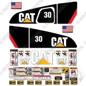Aftermarket Dp30n Fits Caterpillar Decal Kit Forklift - 7 Year Outdoor 3m Vinyl